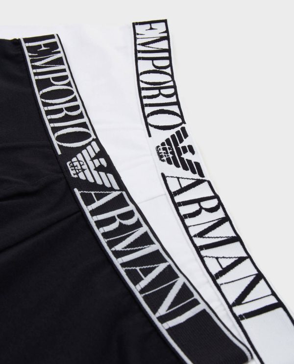 EMPORIO ARMANI BOXER ΑΣΠΡΟ-ΜΑΥΡΟ 2PACK