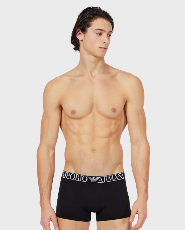 EMPORIO ARMANI BOXER ΑΣΠΡΟ-ΜΑΥΡΟ 2PACK