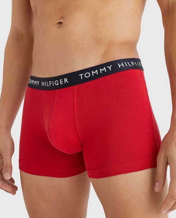 TOMMY HILFIGER BOXER MΠΛΕ-ΣΙΕΛ-ΚΟΚΚΙΝΟ