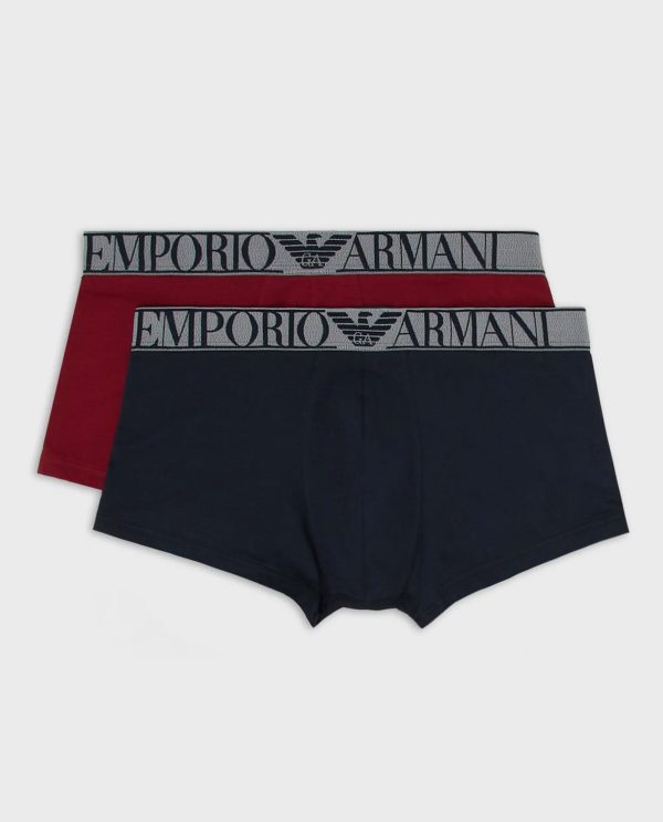 ARMANI BOXER 2PACK ΜΕΓΑΛΑ ΓΡΑΜΜΑΤΑ ΣΤΟ ΛΑΣΤΙΧΟ