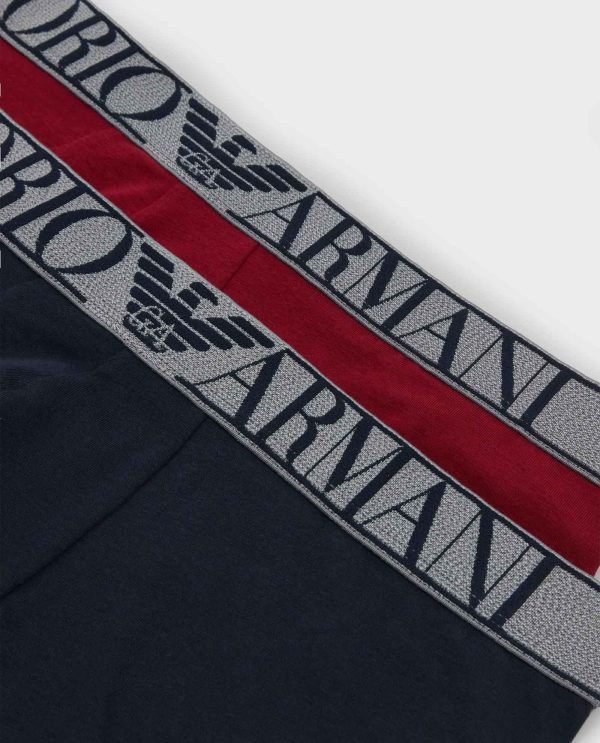 ARMANI BOXER 2PACK ΜΕΓΑΛΑ ΓΡΑΜΜΑΤΑ ΣΤΟ ΛΑΣΤΙΧΟ