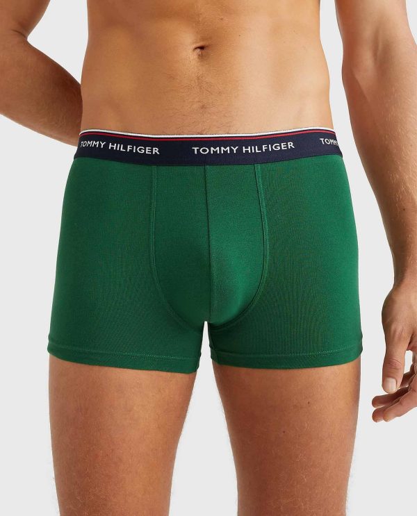 TOMMY HILFIGER BOXER 3PACK ΜΠΛΕ/ΠΡΑΣΙΝΟ/ΚΟΚΚΙΝΟ