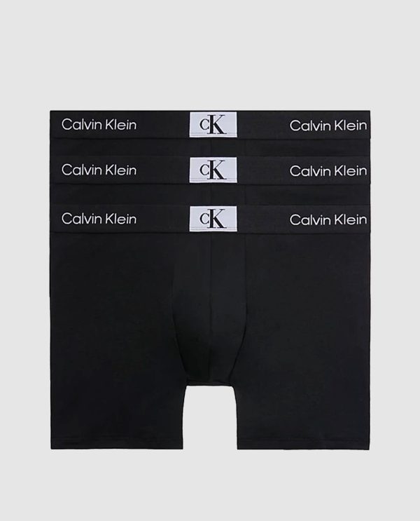 CK BOXER 3PACK ΜΟΝΟΧΡΩΜΟ