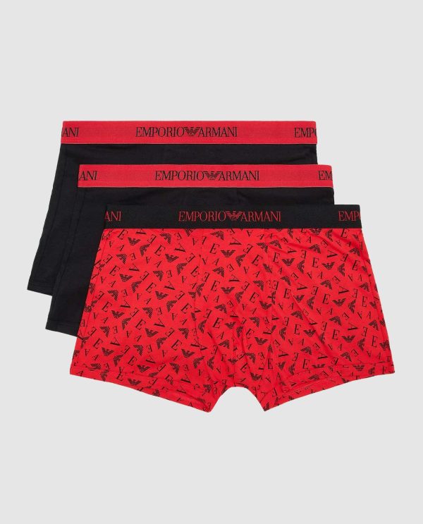 ARMANI BOXER 3PACK ΚΟΚΚΙΝΟ ΛΑΣΤΙΧΟ