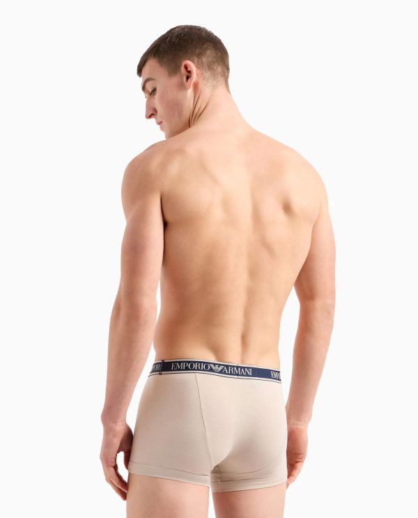 ARMANI BOXER 3PACK ΜΠΕΖ-ΜΠΛΕ-ΚΟΚΚΙΝΟ