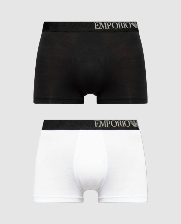 ARMANI BOXER 2PACK MODAL ΜΑΥΡΟ-ΛΕΥΚΟ