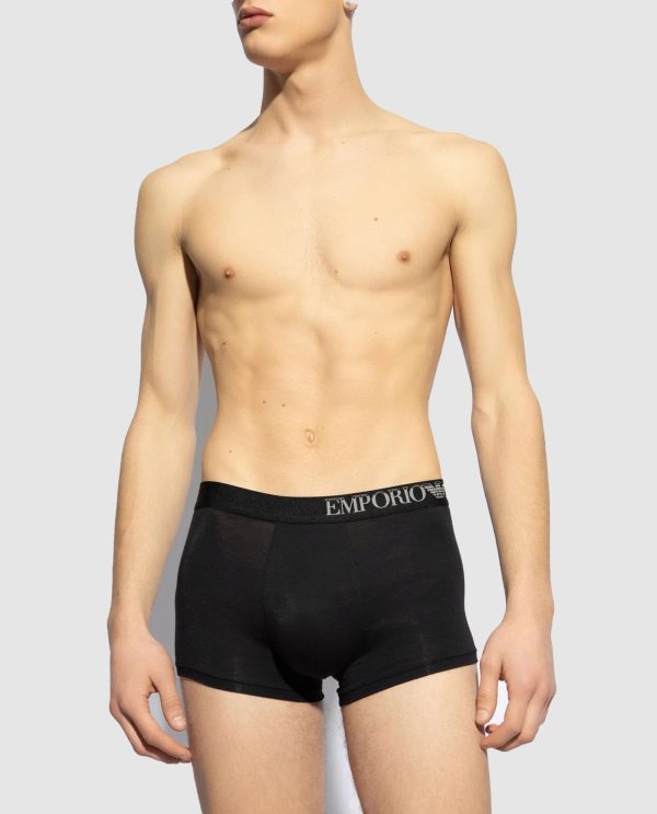 ARMANI BOXER 2PACK MODAL ΜΑΥΡΟ-ΛΕΥΚΟ