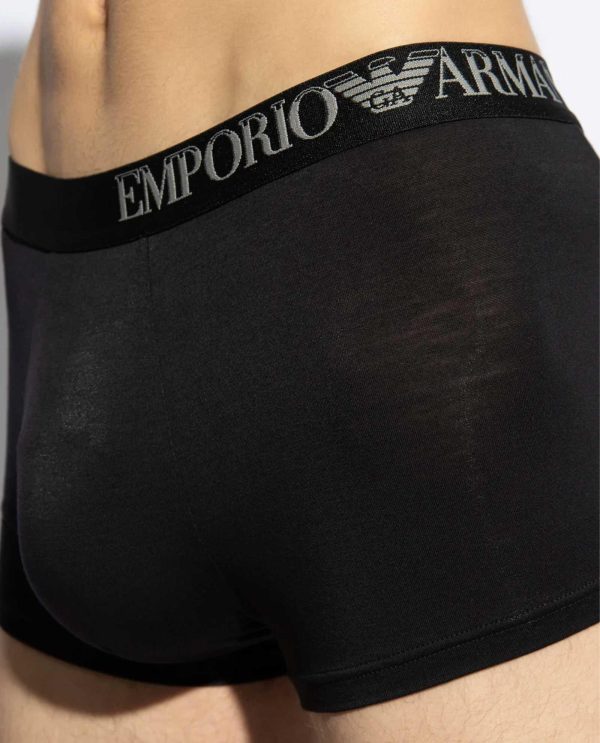 ARMANI BOXER 2PACK MODAL ΜΑΥΡΟ-ΛΕΥΚΟ