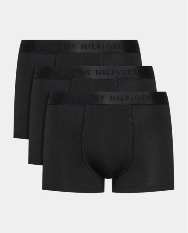 TOMMY HILFIGER BOXER 3PACK LUXE ΜΟΝΟΧΡΩΜΟ MODAL/COTTON