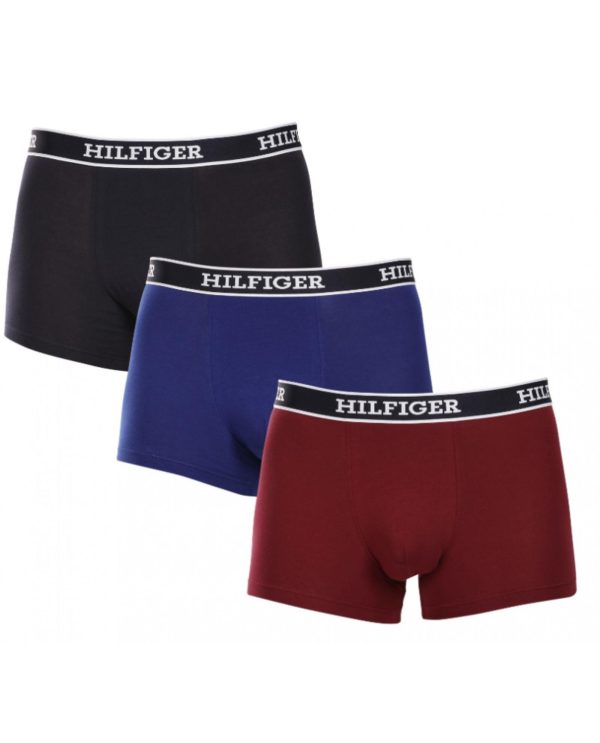 TOMMY HILFIGER 3PACK COTTON HILFIGER ΜΠΛΕ/ΗΛΕΚ/ΜΠΟΡ.