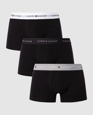 TOMMY HILFIGER 3PACK BOXER ΓΚΡΙ/ΜΑΥΡΟ/ΑΣΠΡΟ ΛΑΣΤΙΧΟ