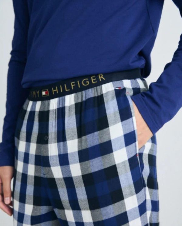 TOMMY HILFIGER ΠΥΤΖΑΜΑ ΑΝΔΡΙΚΗ ΜΕΓΑΛΟ ΚΑΡΩ +ΠΑΝΤΟΦΛΕΣ