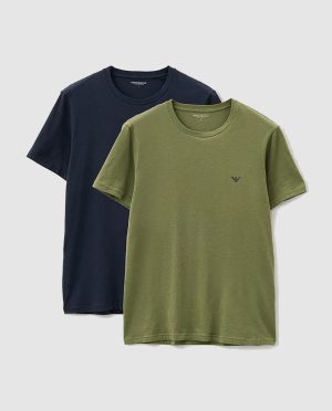 ARMANI T-SHIRT 2PACK ΜΕ ΛΑΙΜΟΚΟΨΗ