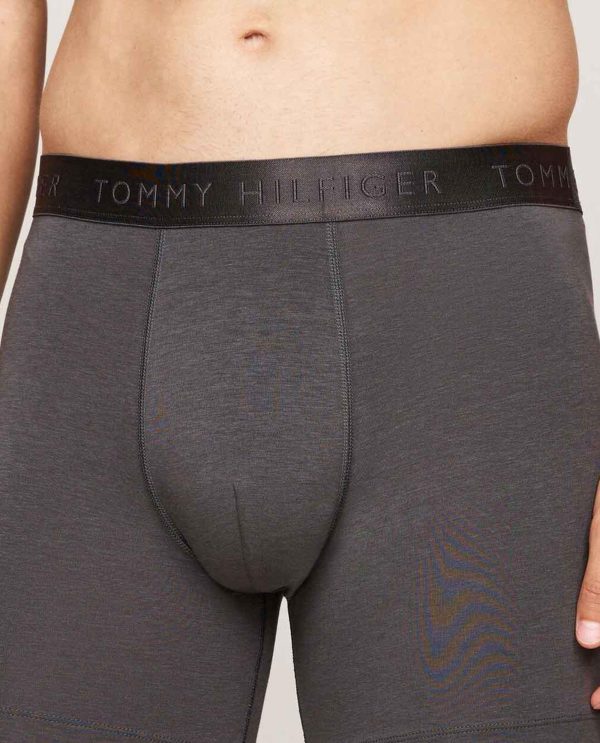 TOMMY HILFIGER BOXER 3PACK MODAL ΜΟΝΟΧΡΩΜΑ