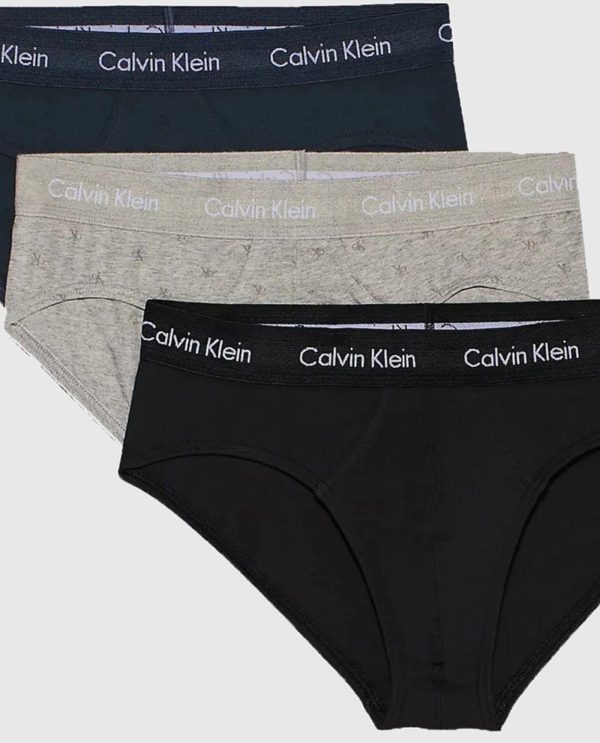 CK SLIP 3PACK ΜΑΥΡΟ-ΜΠΛΕ-ΓΚΡΙ ΣΧΕΔΙΟ