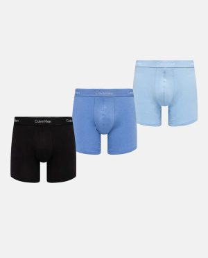 C.K. 3PACK BOXER Μ.Π. ΣΙΕΛ/ΜΑΥΡΟ/ΓΑΛΑΖΙΟ