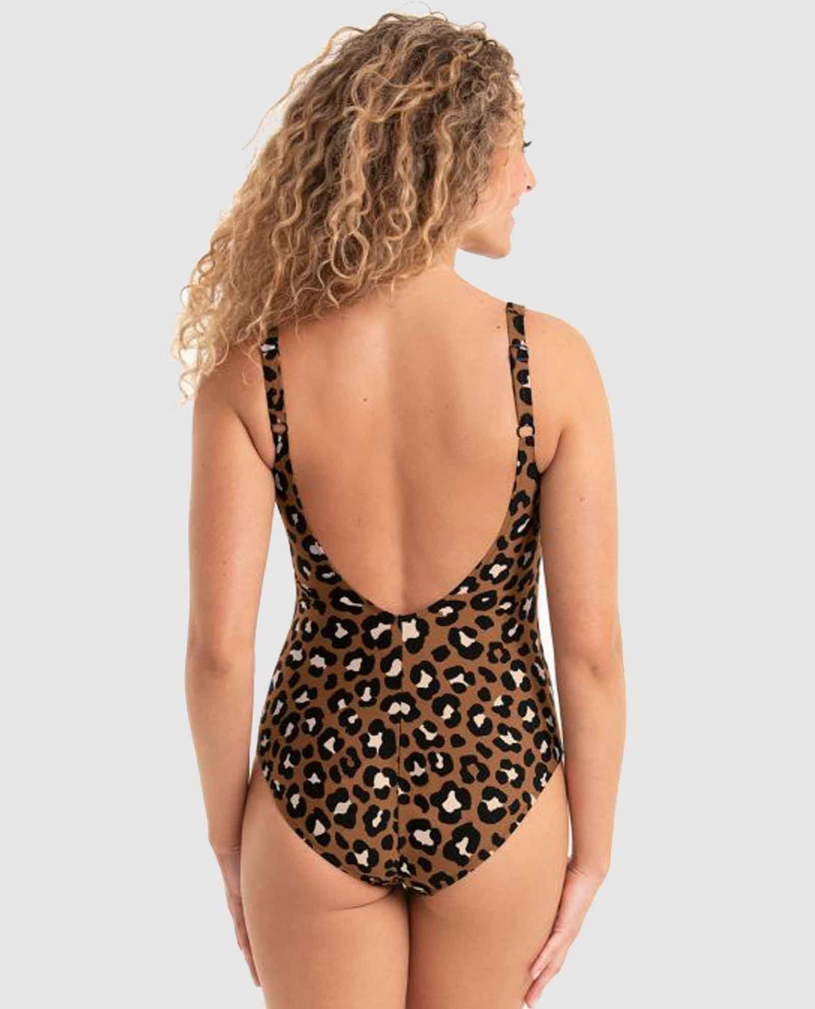 38615-3 ROSA FAIA ΜΑΓΙΟ ELOUISE ΟΛΟΣΩΜΟ LEOPAR ΣΚΟΥΡΟ ΦΕΡΜΟΥΑΡ