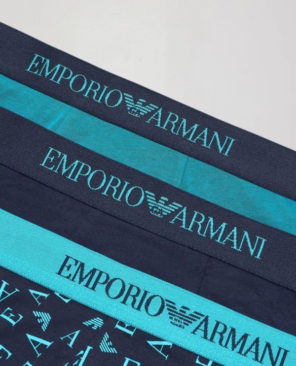 ARMANI SLIP 3PACK ΜΠΛΕ-ΠΕΤΡΟΛ ΣΗΜΑΤΑΚΙ