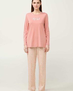 VAMP ΠΥΤΖΑΜΑ ΓΥΝΑΙΚΕΙΑ LOVE ΑΝΘΑΚΙΑ COTTON Μ.Μ.