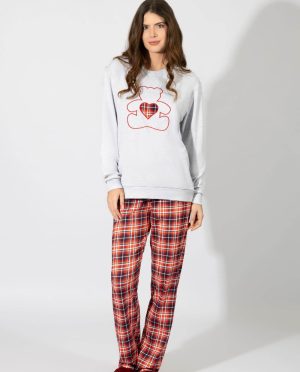 HARMONY ΠΥΤΖΑΜΑ ΓΥΝΑΙΚΕΙΑ ΚΑΡΔΙΑ ΚΑΡΩ COTTON M.M.