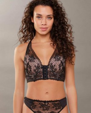 LINGADORE ΣΟΥΤΙΕΝ BUSTIER ΔΑΝΔΕΛΑ ΜΠΕΖ-ΜΑΥΡΟ