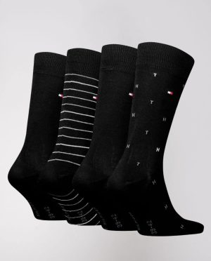 TOMMY HILFIGER ΑΝΔΡΙΚΕΣ ΚΑΛΤΣΕΣ 4PACK ΡΙΓΑ