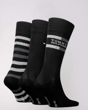 TOMMY HILFIGER ΑΝΔΡΙΚΕΣ ΚΑΛΤΣΕΣ 3PACK ΡΙΓΑ