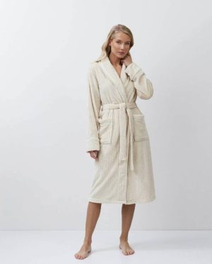 ARUELLE ΓΥΝΑΙΚΕΙΑ ΡΟΜΠΑ FLEECE ΣΙΡΙΤΙ ΚΡΟΥΑΖΕ