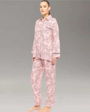 PINK LABEL ΠΥΤΖΑΜΑ ΤΙΓΡΗΣ VISCOSE ΟΛΟ ΚΟΥΜΠΙ