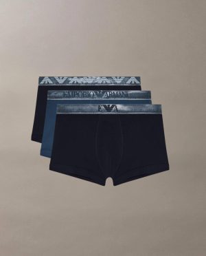 ARMANI BOXER 3PACK ΓΥΑΛΙΣΤΕΡΟ ΛΑΣΤΙΧΟ