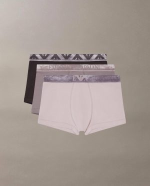 ARMANI BOXER 3PACK ΓΥΑΛΙΣΤΕΡΟ ΛΑΣΤΙΧΟ