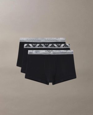 ARMANI BOXER 3PACK ΓΥΑΛΙΣΤΕΡΟ ΛΑΣΤΙΧΟ