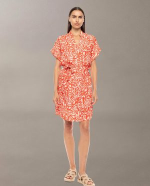 PINK LABEL ΦΟΡΕΜΑ CORAL FLOWERS