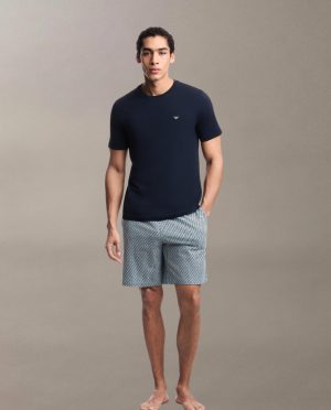 ARMANI ΠΥΤΖΑΜΑ ΒΕΡΜΟΥΔΑ ΣΙΕΛ ΣΧΕΔΙΟ